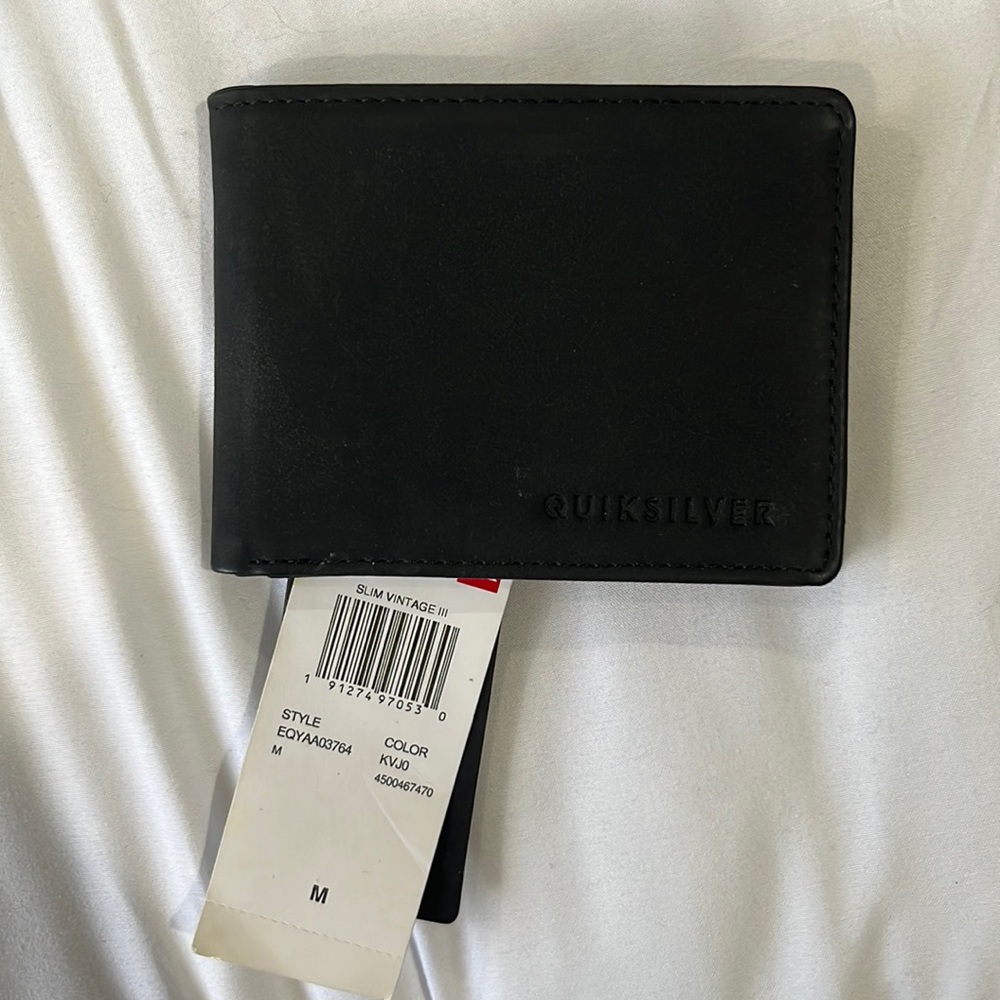 NWT quicksilver slim vintage iii wallet